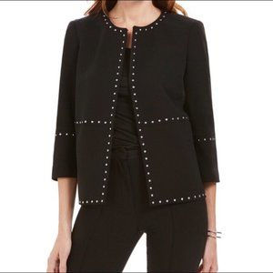NWT KASPER Women's Black Embellished Blazer Size S